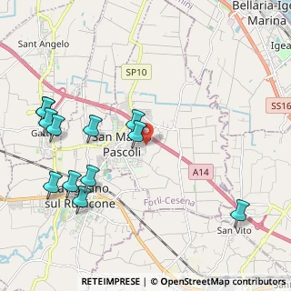 Mappa Via Martin Luther King, 47030 San Mauro Pascoli FC, Italia (2.52167)