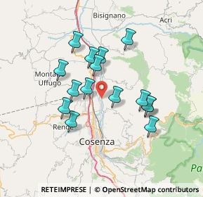 Mappa C.da Fiume Crati, 87036 Rende CS, Italia (6.63867)