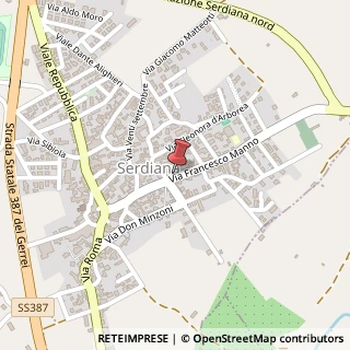 Mappa Via Manno, 3, 09040 Serdiana, Cagliari (Sardegna)