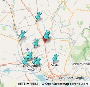 Mappa Strada Statale, 09023 Monastir CA, Italia (7.60545)