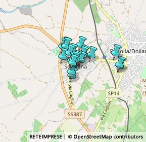 Mappa Via Monsignor P. Carta, 09040 Serdiana CA, Italia (0.489)