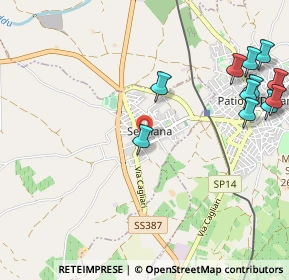 Mappa Via Monsignor P. Carta, 09040 Serdiana CA, Italia (1.48273)