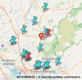 Mappa Via Monsignor P. Carta, 09040 Serdiana CA, Italia (10.115)
