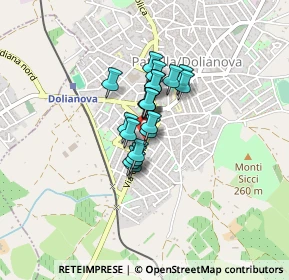 Mappa Via Cagliari, 09041 Dolianova CA, Italia (0.252)