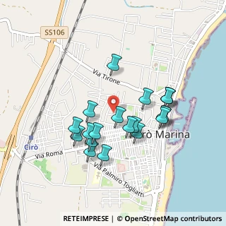 Mappa Via Alessandro Volta, 88811 Cirò Marina KR, Italia (0.4445)