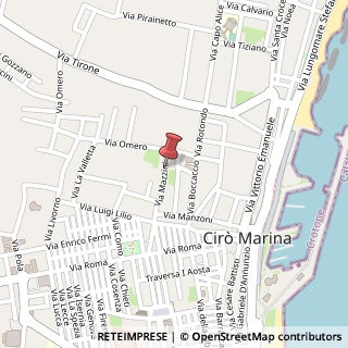 Mappa Via Mazzini, 88811 Cirò Marina, Crotone (Calabria)