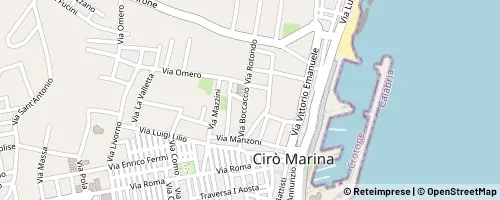 Mappa Cirò Marina