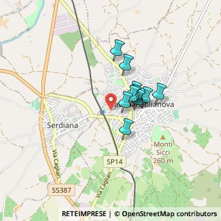 Mappa Via Tuveri, 09041 Dolianova CA, Italia (0.61)