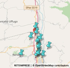 Mappa SS 19 delle Calabrie, 87036 Rende CS (3.77)