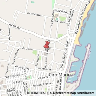 Mappa Via Omero, 12, 88811 Crotone, Crotone (Calabria)