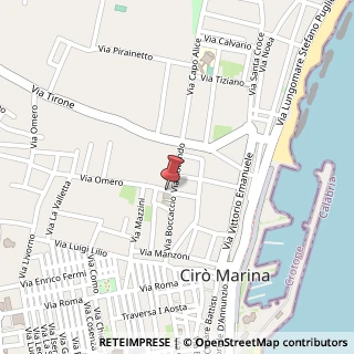 Mappa Via Omero, 7, 88811 Cirò Marina, Crotone (Calabria)