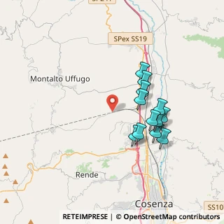 Mappa Via San Maria di Settimo, 87046 Montalto Uffugo CS, Italia (3.57583)