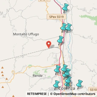 Mappa Via San Maria di Settimo, 87046 Montalto Uffugo CS, Italia (6.45)