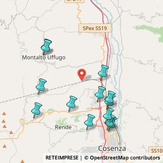 Mappa Via San Maria di Settimo, 87046 Montalto Uffugo CS, Italia (5.02)