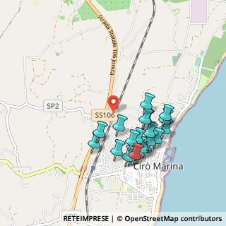 Mappa Via Sele, 88811 Cirò Marina KR, Italia (0.97)