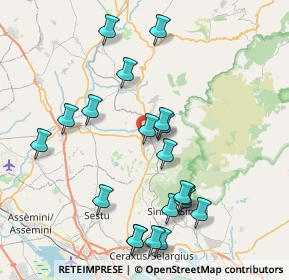 Mappa 09040 Serdiana CA, Italia (9.265)