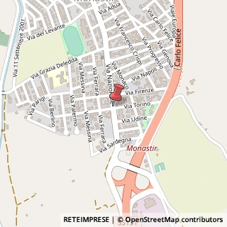 Mappa Via Nazionale,  222, 09023 Monastir, Medio Campidano (Sardegna)