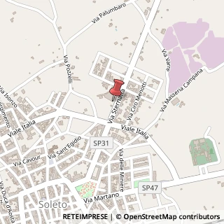 Mappa Via delle Fornaci, 6, 73010 Soleto, Lecce (Puglia)
