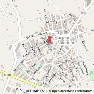 Mappa Via tagliamento, 73020 Carpignano Salentino, Lecce (Puglia)