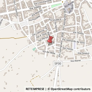 Mappa Via Guglielmo Oberdan, 14, 73025 Martano, Lecce (Puglia)