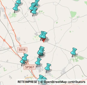 Mappa Via Alessandro Volta, 73025 Martano LE, Italia (5.5725)