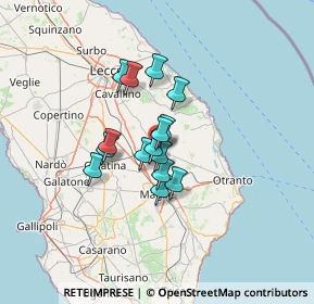 Mappa Via Carlo Goldoni, 73025 Martano LE, Italia (9.208)