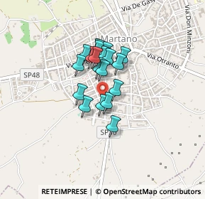 Mappa Via Carlo Goldoni, 73025 Martano LE, Italia (0.3005)