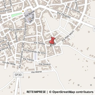 Mappa Via Teofilo, 58, 73025 Martano, Lecce (Puglia)