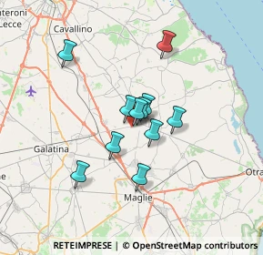 Mappa Via Francesco Zimbalo, 73025 Martano LE, Italia (5.21182)