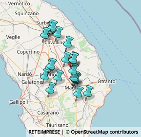 Mappa Via Francesco Zimbalo, 73025 Martano LE, Italia (11.5465)