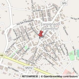 Mappa Viale Camillo Benso Conte di Cavour, 35, 73020 Carpignano Salentino, Lecce (Puglia)