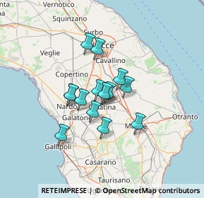 Mappa Via Lecce, 73013 Galatina LE, Italia (9.49533)