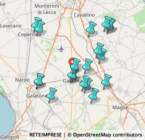 Mappa Via Lecce, 73013 Galatina LE, Italia (7.78368)