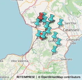 Mappa Via Alfredo Esposito, 88022 Curinga CZ, Italia (11.6375)