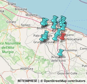 Mappa Via Alcide De Gasperi, 70025 Grumo Appula BA, Italia (12.0605)