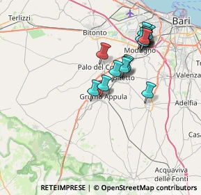 Mappa Via Riccardo Lombardi, 70025 Grumo Appula BA, Italia (7.43765)