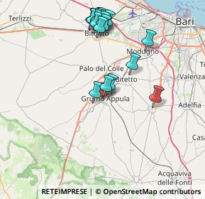 Mappa Via Riccardo Lombardi, 70025 Grumo Appula BA, Italia (9.01)