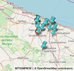 Mappa Via Riccardo Lombardi, 70025 Grumo Appula BA, Italia (11.0775)