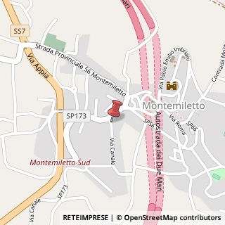 Mappa Via Canale, 1, 83038 Montemiletto, Avellino (Campania)