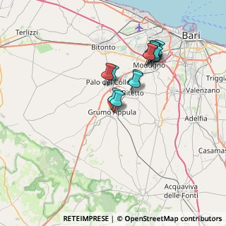 Mappa Via Giuseppe Verdi, 70025 Grumo Appula BA, Italia (6.96571)