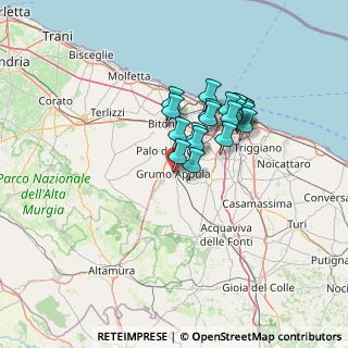 Mappa Via Giuseppe Verdi, 70025 Grumo Appula BA, Italia (11.0705)