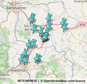 Mappa Via Pasquale Rossi, 83038 Montemiletto AV, Italia (6.32053)
