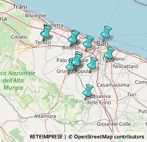 Mappa Via Giovanni Regina, 70025 Grumo Appula BA, Italia (10.98667)