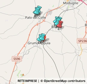Mappa Strada Comunale del Barone, 70025 Grumo Appula BA, Italia (3.58818)
