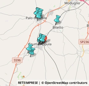 Mappa Strada Comunale del Barone, 70025 Grumo Appula BA, Italia (3.08667)