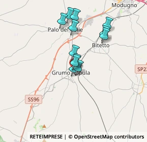 Mappa Via della Repubblica, 70025 Grumo Appula BA, Italia (3.09667)