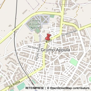 Mappa Via Lorenzo Servedio, 73, 70025 Grumo Appula, Bari (Puglia)