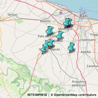 Mappa Via Lorenzo Servedio, 70025 Grumo Appula BA, Italia (6.13)