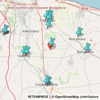 Mappa Via Casamassima, 70010 Cellamare BA, Italia (5.93286)