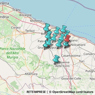 Mappa Via G. Lupis, 70025 Grumo Appula BA, Italia (9.7195)